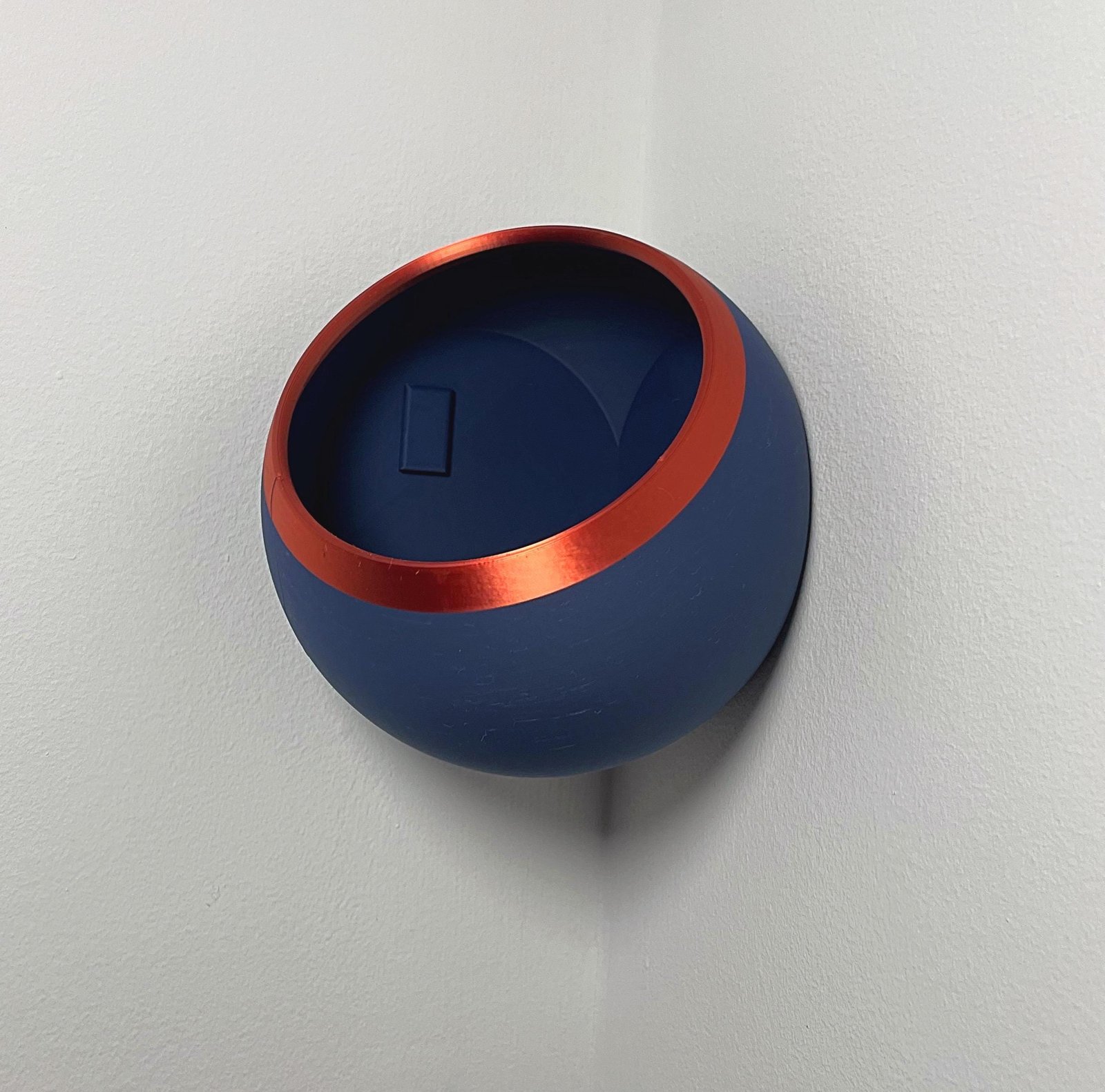 Corner planter wall mounted sphere planter | Hidden wall mount | Stylish design | Custom Colours