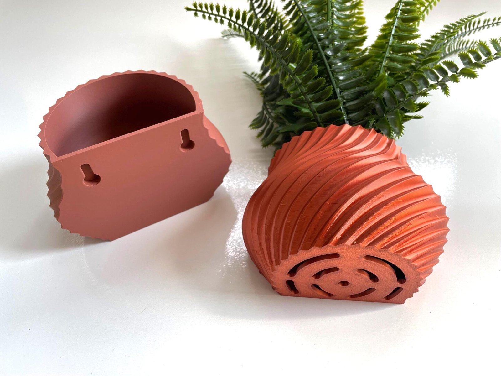 Wall Mounted Spiral Plant Pot - Custom Colours