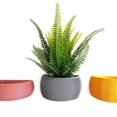 il_fullxfull.6992017207_nk07.jpg Wall mounted planter | Custom Colours | Hanging planter | Hidden wall mount | Stylish design | Optional Drainage Slots |