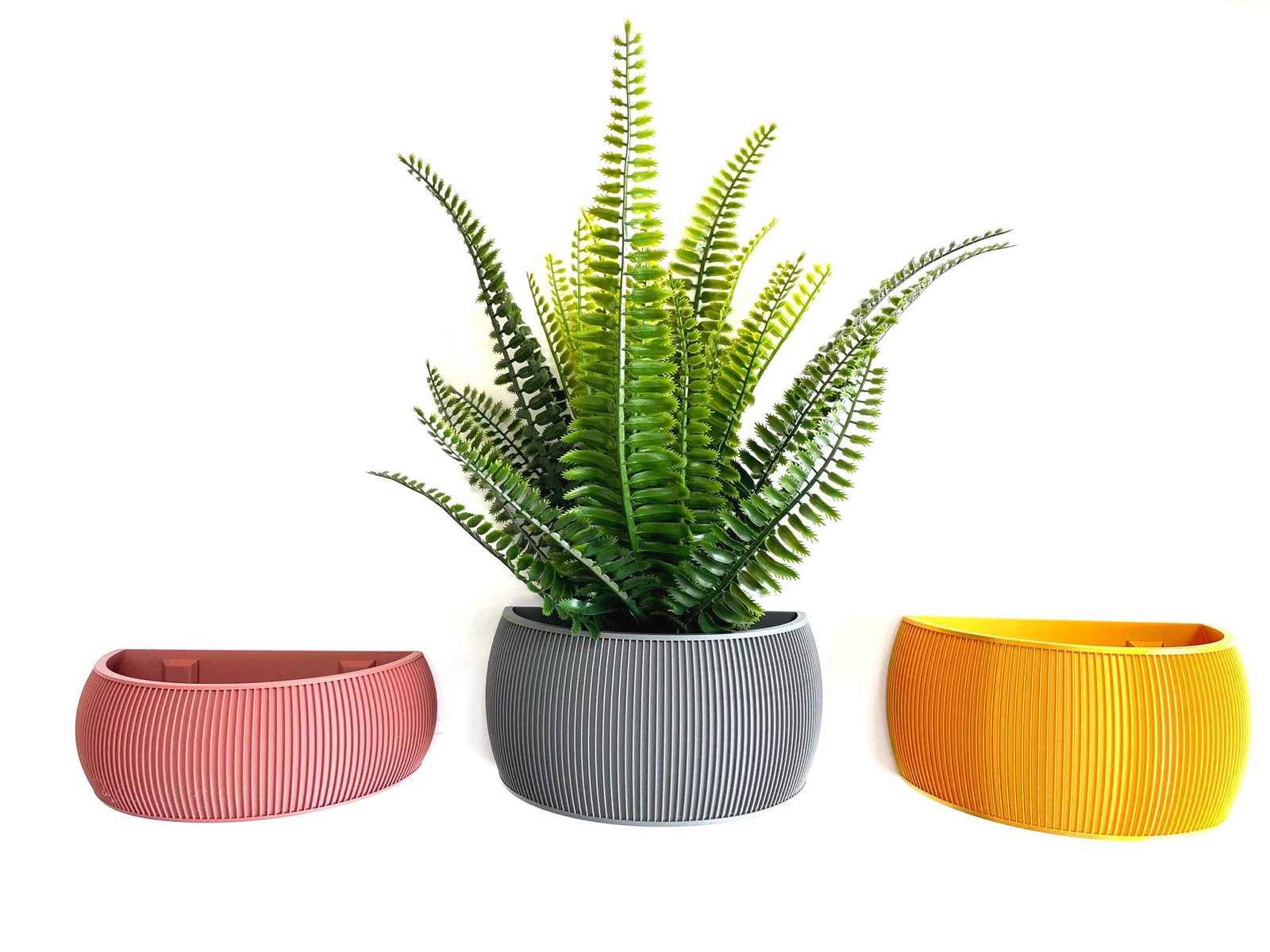 Wall mounted planter | Custom Colours | Hanging planter | Hidden wall mount | Stylish design | Optional Drainage Slots |