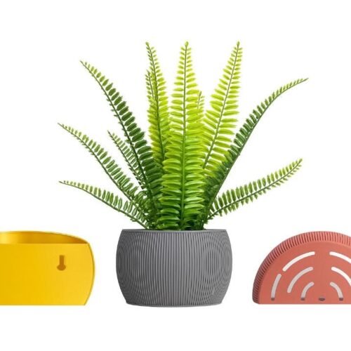 il_fullxfull.6992019509_o0yf.jpg Wall mounted planter | Custom Colours | Hanging planter | Hidden wall mount | Stylish design | Optional Drainage Slots |