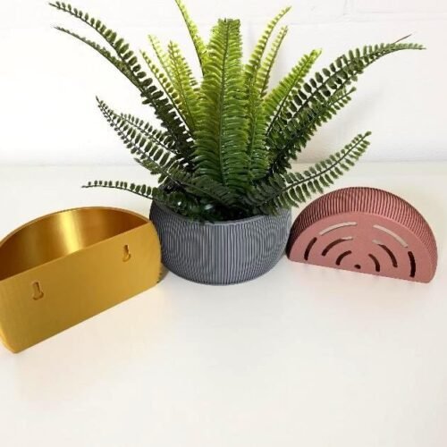 il_fullxfull.7011293138_gcy8.jpg Wall mounted planter | Custom Colours | Hanging planter | Hidden wall mount | Stylish design | Optional Drainage Slots |