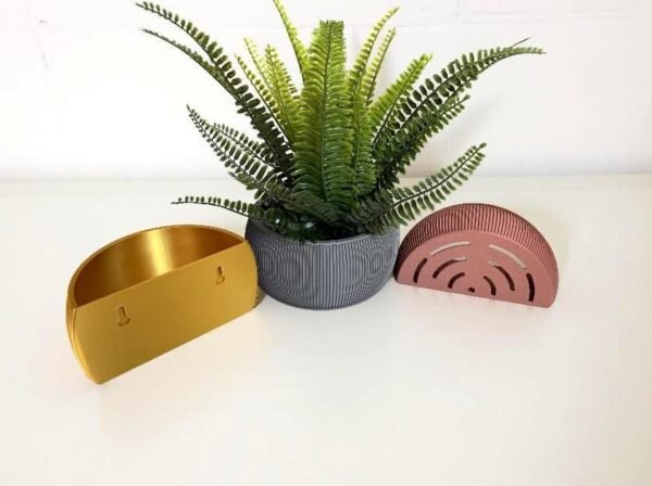 il_fullxfull.7011293138_gcy8.jpg Wall mounted planter | Custom Colours | Hanging planter | Hidden wall mount | Stylish design | Optional Drainage Slots |