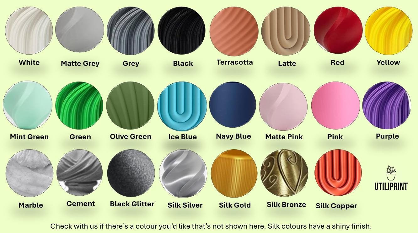 Ribbed wall mounted planter | Hidden wall mount and drip tray | Stylish design | Custom Colours