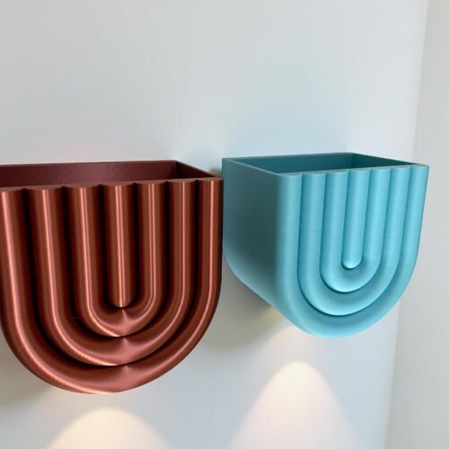 il_fullxfull.7059057015_cg6z.jpg Wall Mounted U-Shape Plant Pot in Custom Colours | Stylish design | Hidden Drip Tray & Removable planting basket