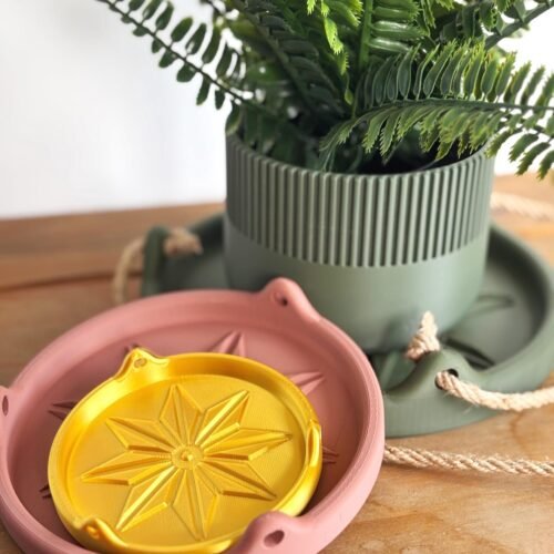 Plant Tray – Hanging Drip Tray for Indoor Plant Pots