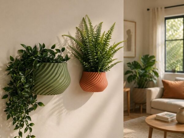 image_01 Wall Mounted Spiral Plant Pot - Custom Colours