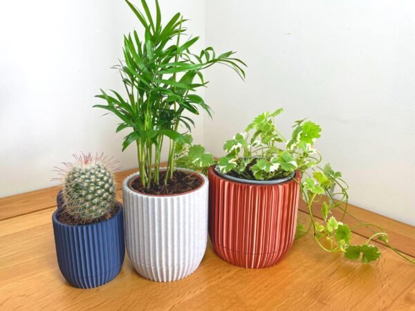 image_02 Modern Wall-Mounted Planter with Hidden Drip Tray - Custom Colour Plant Pot
