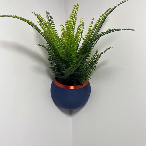 image_03 Spherical Corner Planter: Two-Tone Wall-Mounted Plant Pot