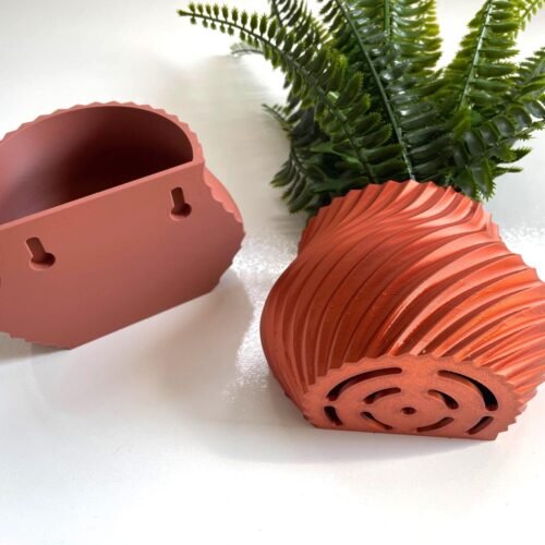 image_04 Wall Mounted Spiral Plant Pot - Custom Colours