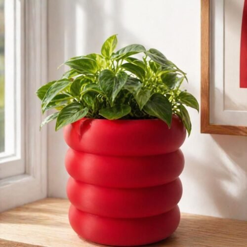image_04 Funky Bubble Planter – 3D Printed Plant Pot for Indoor Decor | Custom colours | Stylish design | Hidden drip tray