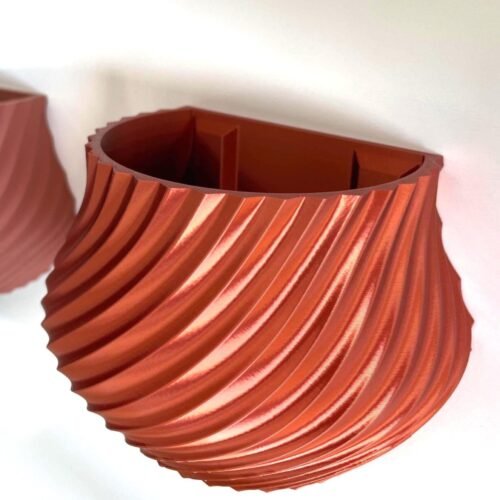 image_05 Wall Mounted Spiral Plant Pot - Custom Colours