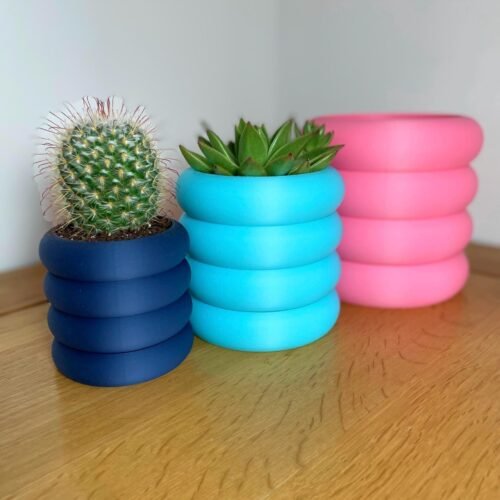 image_07 Funky Bubble Planter – 3D Printed Plant Pot for Indoor Decor | Custom colours | Stylish design | Hidden drip tray