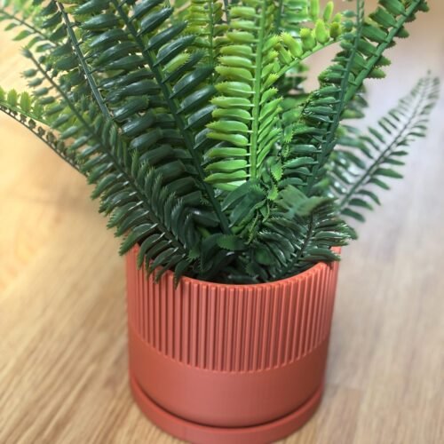 image_08 Mid-Century Modern Planter Pot | Custom colours | Stylish design | Drip Tray and Drainage Holes