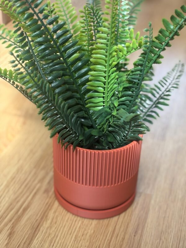 image_08 Mid-Century Modern Planter Pot | Custom colours | Stylish design | Drip Tray and Drainage Holes