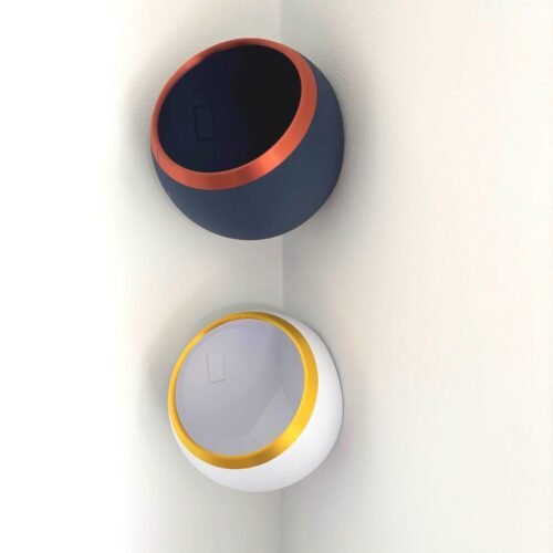 image_08 Spherical Corner Planter: Two-Tone Wall-Mounted Plant Pot