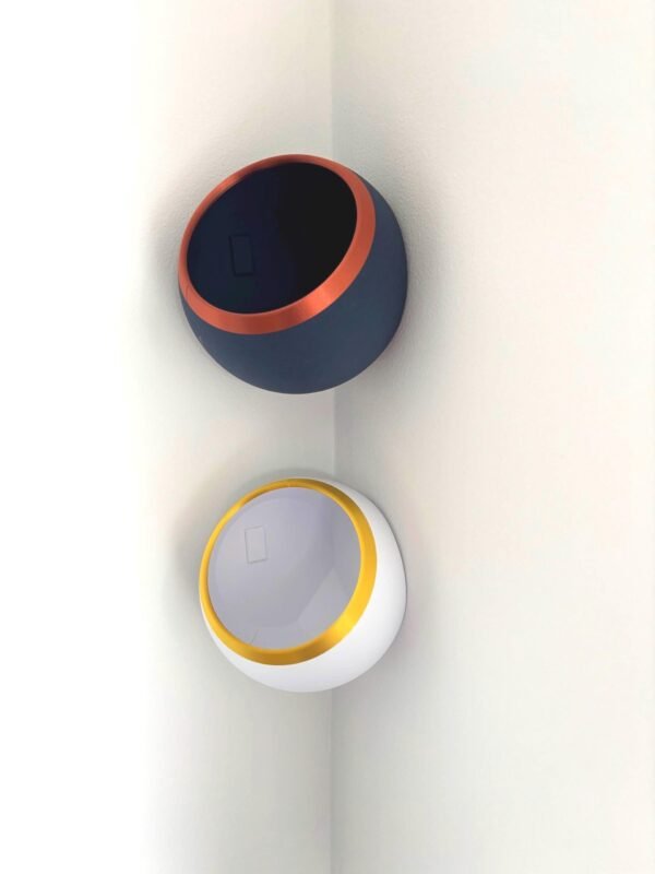 image_08 Spherical Corner Planter: Two-Tone Wall-Mounted Plant Pot